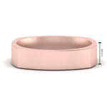 Load image into Gallery viewer, 4 mm Square Comfort Fit Mens Wedding Band
