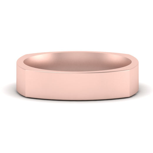 Square Comfort Fit Mens Wedding Band