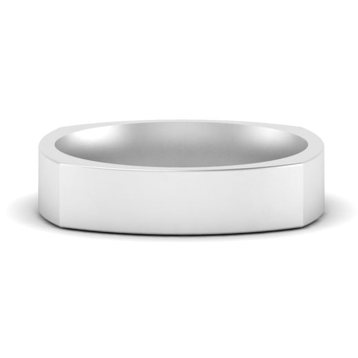 Square Comfort Fit Mens Wedding Band