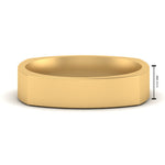 Load image into Gallery viewer, 4 mm Square Comfort Fit Mens Wedding Band
