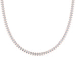 Load image into Gallery viewer, 13-ct.-bezel-diamond-teardrop-tennis-eternity-necklace-in-FDNK10584-0.10CT-NL-RG