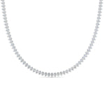 Load image into Gallery viewer, 13-ct.-bezel-diamond-teardrop-tennis-eternity-necklace-in-FDNK10584-0.10CT-NL-WG