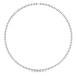 Load image into Gallery viewer, 13-ct.-bezel-diamond-teardrop-tennis-eternity-necklace-in-FDNK10584-0.10CT-NL-WG