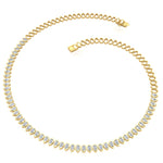 Load image into Gallery viewer, 13.50-carat-bezel-necklace-teardrop-diamond-in-FDNK10579-(0.25CT)-NL-YG