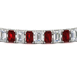 Load image into Gallery viewer, 14 Ct Emerald Cut Tennis Diamond Bracelet
