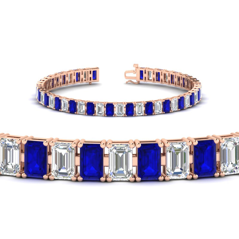 14-ct-emerald-cut-sapphire-tennis-diamond-bracelet-in-rose-gold-FDBRC10449EMGSABLANGLE2-14.00CT-NL-RG.jpg