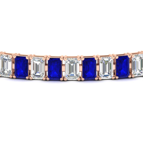 14-ct-emerald-cut-sapphire-tennis-diamond-bracelet-in-rose-gold-FDBRC10449EMGSABLANGLE5-14.00CT-NL-RG.jpg
