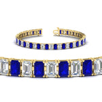 Load image into Gallery viewer, 14 Ct Emerald Cut Tennis Diamond Bracelet
