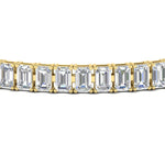 Load image into Gallery viewer, 14 Ct Emerald Cut Tennis Diamond Bracelet
