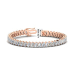Load image into Gallery viewer, 14.40-carat-emerald-diagonal-tennis-bracelet-in-rose-gold-fdbrc11518-14-40-ct-nl-rg-hw.jpg?v=1764931836
