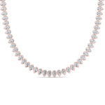 Load image into Gallery viewer, 14.50-ct.-diamond-teardrop-bezel-necklace-in-FDNK10579-(0.30CT)-NL-RG