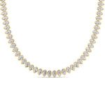 Load image into Gallery viewer, 14.50-ct.-diamond-teardrop-bezel-necklace-in-FDNK10579-(0.30CT)-NL-YG