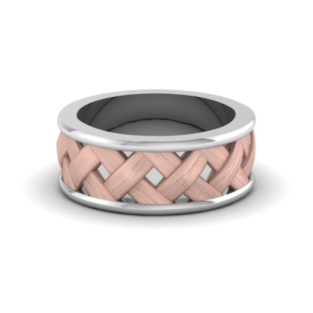 2 Tone X Pattern Comfort Fit Band