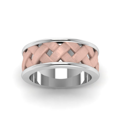 2 Tone X Pattern Comfort Fit Band