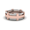 Load image into Gallery viewer, Dual Tone Mens Engagement Ring