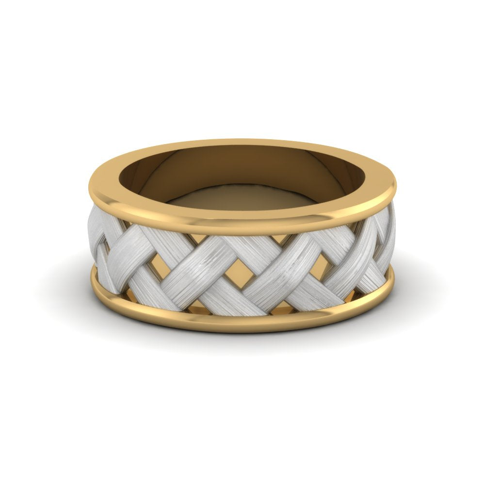 2 Tone X Pattern Comfort Fit Band