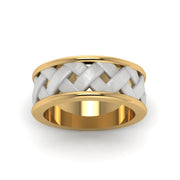 2 Tone X Pattern Comfort Fit Band