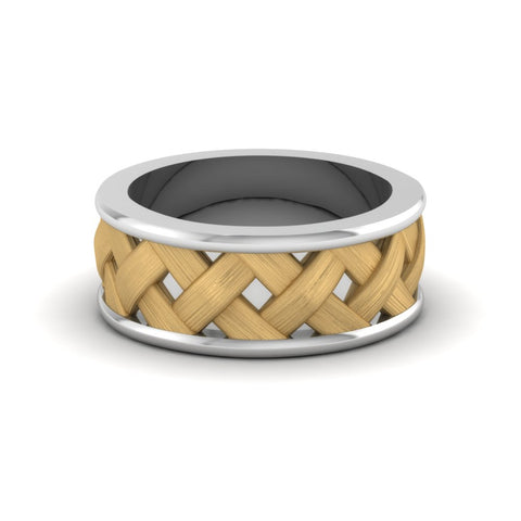 2 Tone X Pattern Comfort Fit Band