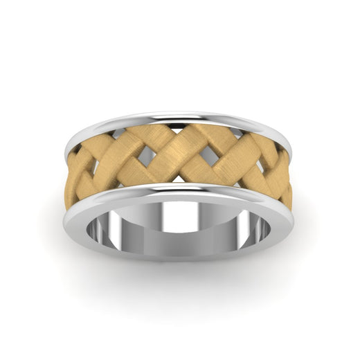 2 Tone X Pattern Comfort Fit Band