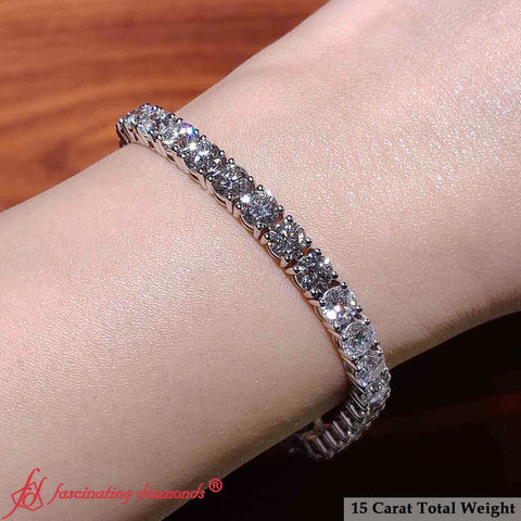 15 Ct. Exclusive Diamond Tennis Bracelet