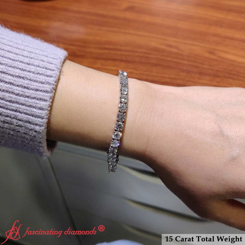 15 Ct. Exclusive Diamond Tennis Bracelet