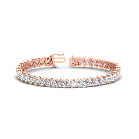 15 Carat Prong Set Marquise Tennis Bracelet