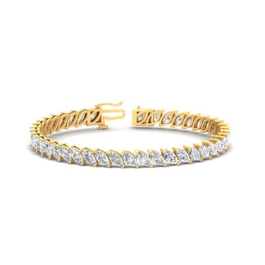 15 Carat Prong Set Marquise Tennis Bracelet