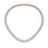 Load image into Gallery viewer, 15-carat-round-trio-diamond-charm-necklace-in-FDNK11335-(0.07CT)-NL-RG