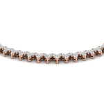 Load image into Gallery viewer, 15-carat-round-trio-diamond-charm-necklace-in-FDNK11335-(0.07CT)-NL-RG