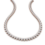 Load image into Gallery viewer, 15-carat-round-trio-diamond-charm-necklace-in-FDNK11335-(0.07CT)-NL-RG