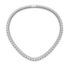 Load image into Gallery viewer, 15-carat-round-trio-diamond-charm-necklace-in-FDNK11335-(0.07CT)-NL-WG
