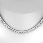 Load image into Gallery viewer, 15-carat-round-trio-diamond-charm-necklace-in-FDNK11335-(0.07CT)-NL-WG