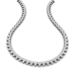 Load image into Gallery viewer, 15-carat-round-trio-diamond-charm-necklace-in-FDNK11335-(0.07CT)-NL-WG