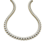 Load image into Gallery viewer, 15-carat-round-trio-diamond-charm-necklace-in-FDNK11335-(0.07CT)-NL-YG