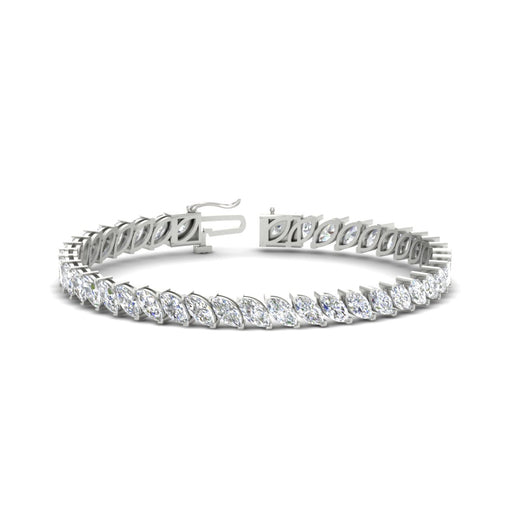 15 Carat Prong Set Marquise Tennis Bracelet