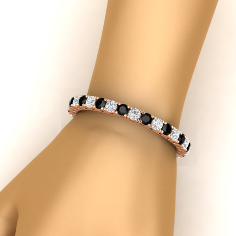 15-ct.exclusive-diamond-tennis-bracelet-with-black-diamond-in-rose-gold-FDBRC8635ROGBLACKHAND-15.00_20CT-NL-RG
