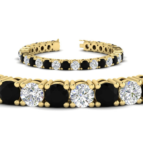 15-ct.exclusive-diamond-tennis-bracelet-with-black-diamond-in-yellow-gold-FDBRC8635ROGBLACKANGLE2-15.00_20CT-NL-YG