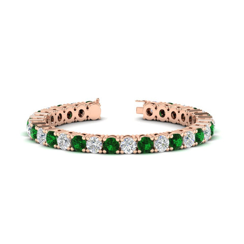 15-ct.exclusive-diamond-tennis-bracelet-with-emerald-in-rose-gold-FDBRC8635ROGEMGR-15.00_20CT-NL-RG