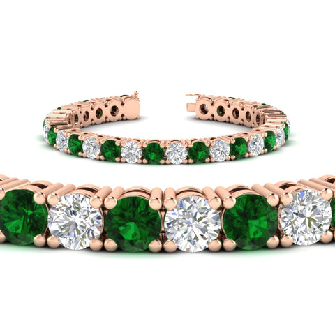 15-ct.exclusive-diamond-tennis-bracelet-with-emerald-in-rose-gold-FDBRC8635ROGEMGRANGLE2-15.00_20CT-NL-RG