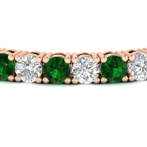 15-ct.exclusive-diamond-tennis-bracelet-with-emerald-in-rose-gold-FDBRC8635ROGEMGRANGLE5-15.00_20CT-NL-RG