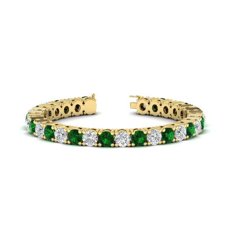 15-ct.exclusive-diamond-tennis-bracelet-with-emerald-in-yellow-gold-FDBRC8635ROGEMGR-15.00_20CT-NL-YG