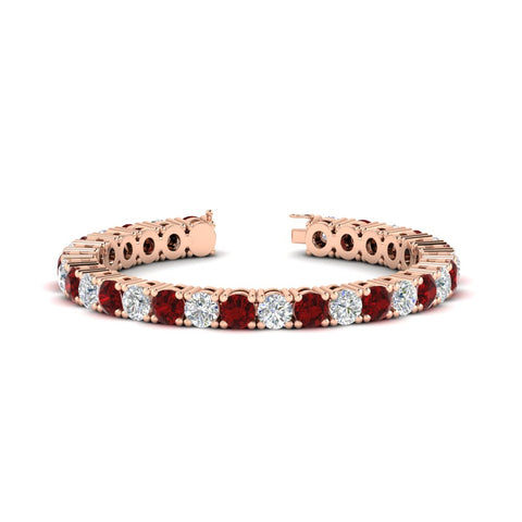 15-ct.exclusive-diamond-tennis-bracelet-with-ruby-in-rose-gold-FDBRC8635ROGRUDR-15.00_20CT-NL-RG