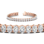 Load image into Gallery viewer, 16-ct-oval-diamond-basket-tennis-bracelet
