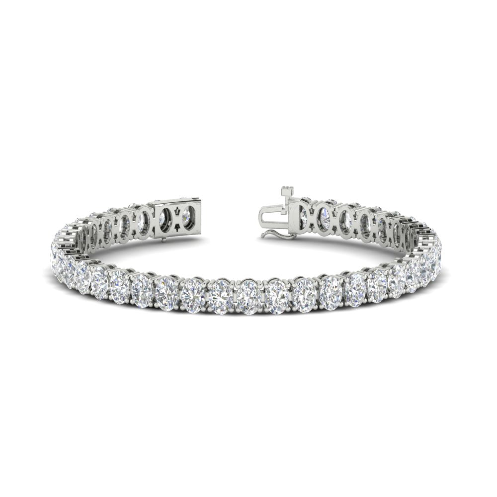 16 Ct. Oval Diamond Basket Tennis Bracelet
