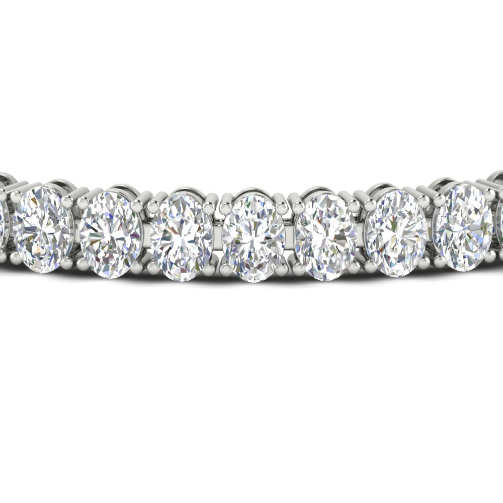 16 Ct. Oval Diamond Basket Tennis Bracelet