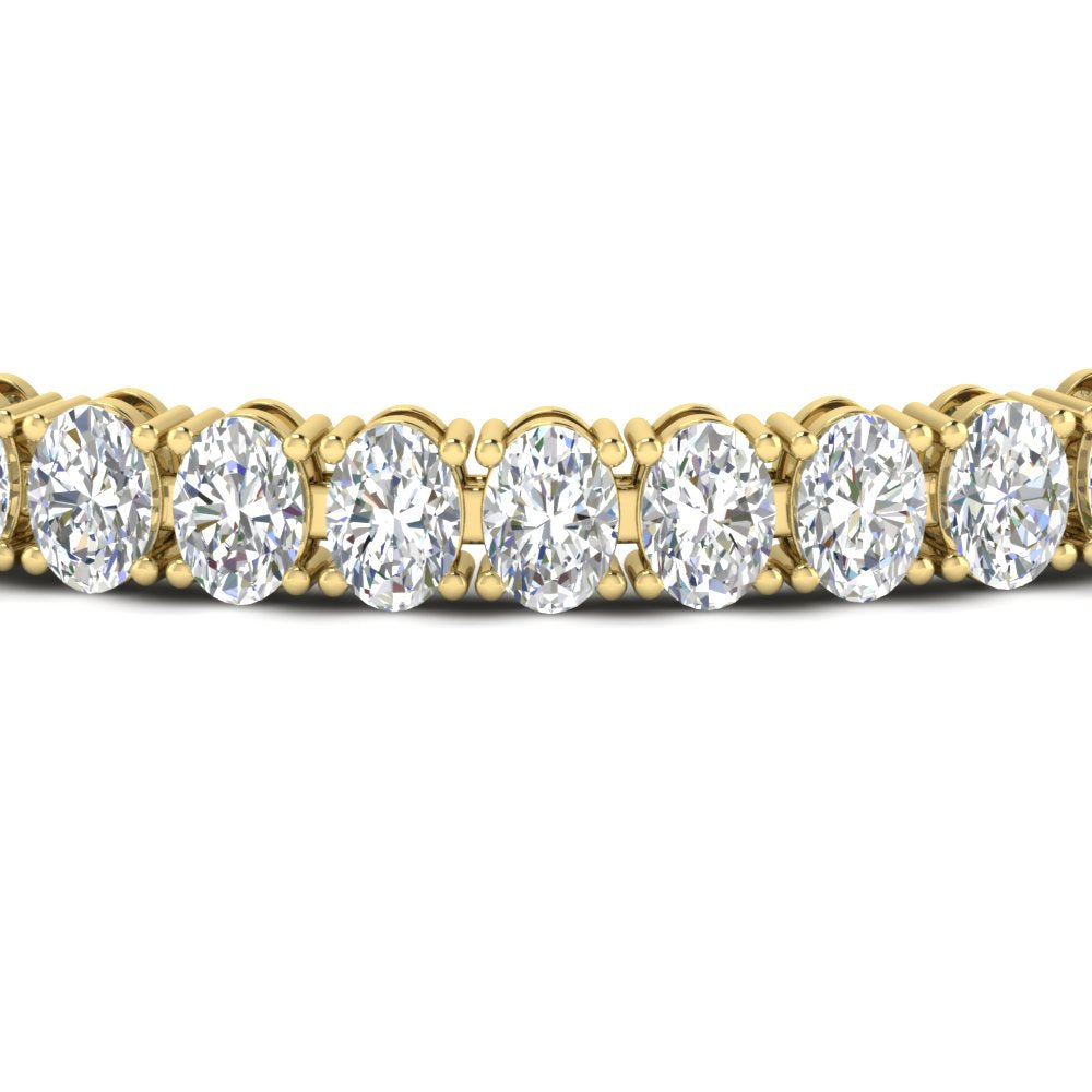 16 Ct. Oval Diamond Basket Tennis Bracelet