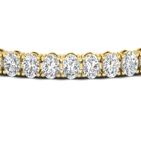 16 Ct. Oval Diamond Basket Tennis Bracelet