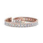 Load image into Gallery viewer, 17 Ct Emerald Cut Tennis Bracelet Basket Set
