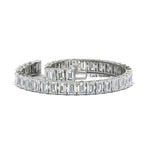 Load image into Gallery viewer, 17 Ct Emerald Cut Tennis Bracelet Basket Set
