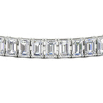 Load image into Gallery viewer, 17 Ct Emerald Cut Tennis Bracelet Basket Set

